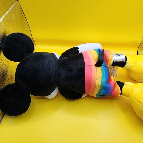 Disney Parks Mickey Mouse Plush Pride Collection 17'' Stuffed Animal Rainbow - Picture 4 of 7